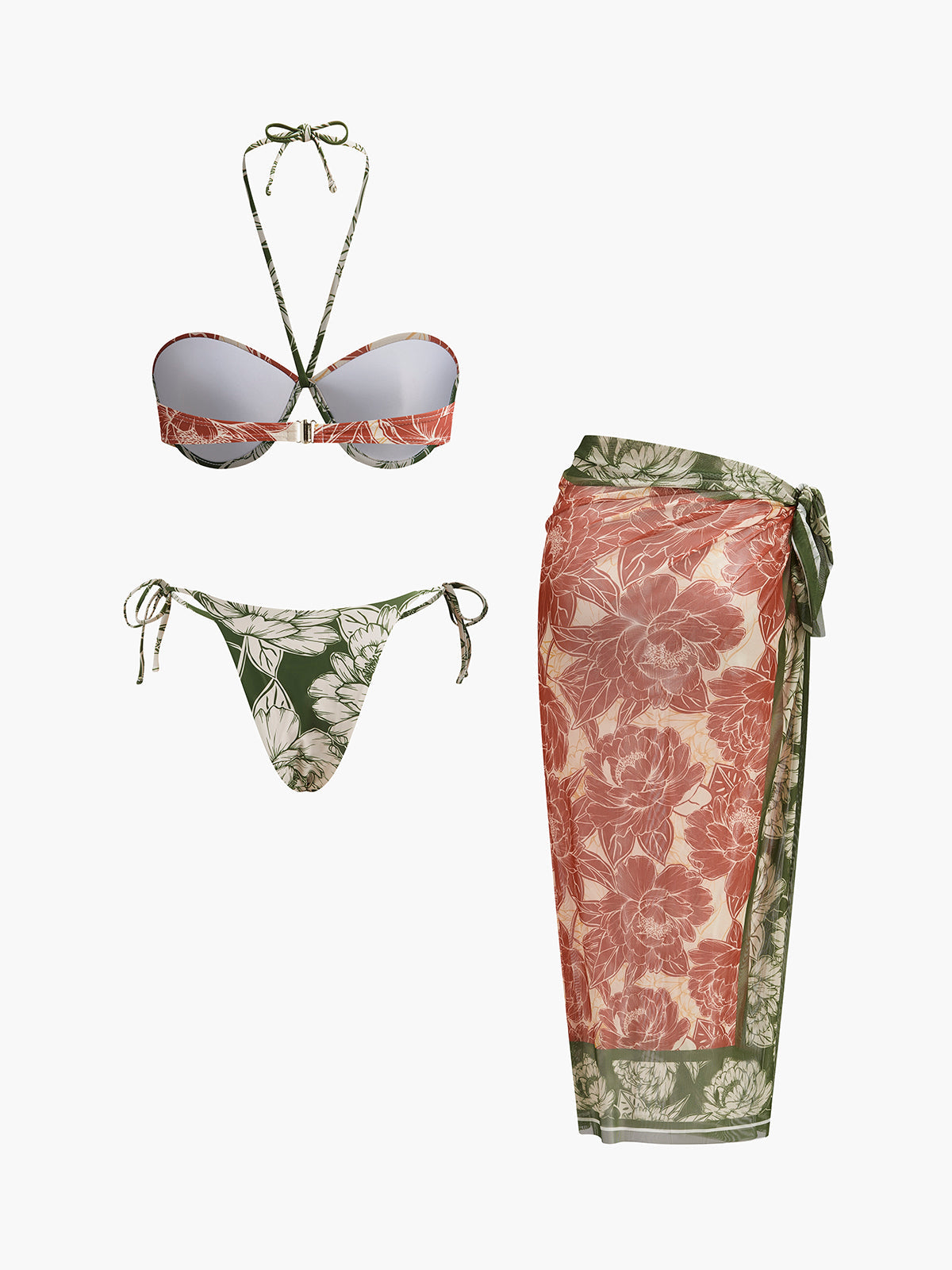 Tamsin Women's Floral Swimsuit - fabric and finish detail
