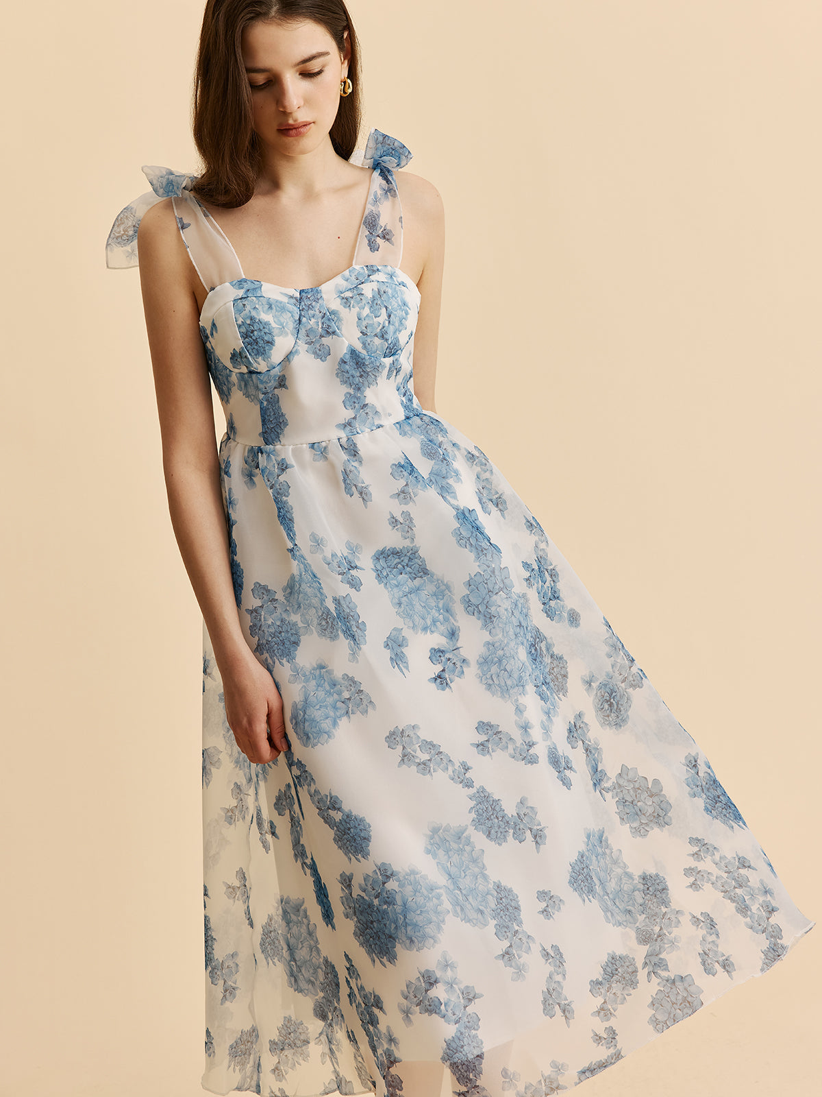 Margot Women's Floral Dress - back view