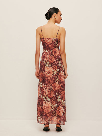 Romy Women's Pleated Dress - close-up detail