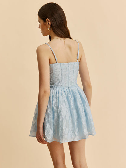 Mabel Women's Floral Corset Top - fabric and finish detail
