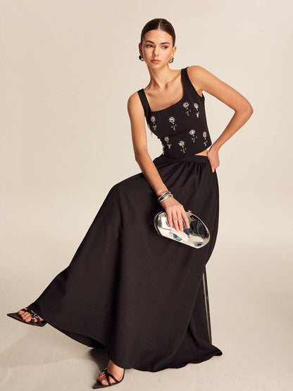 Xanthe Women's Floral Top - close-up detail