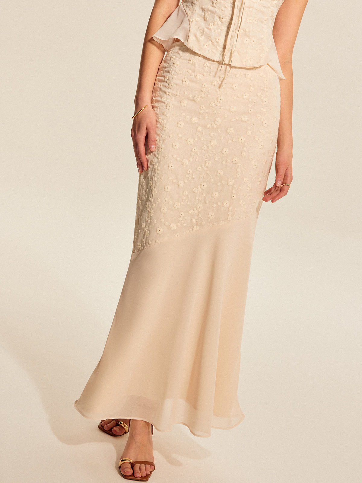 Elise Women's Floral Skirt - back view