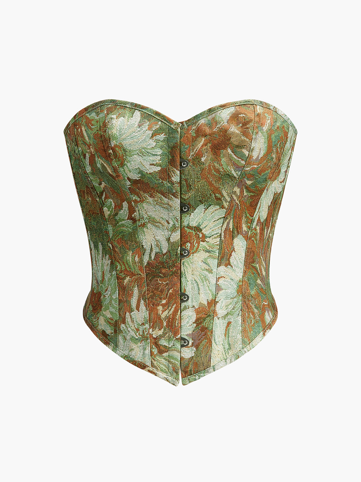 Saskia Women's Floral Corset Top - front view