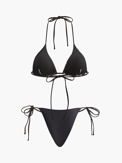 Lumi Women's Floral Swimsuit - fabric and finish detail