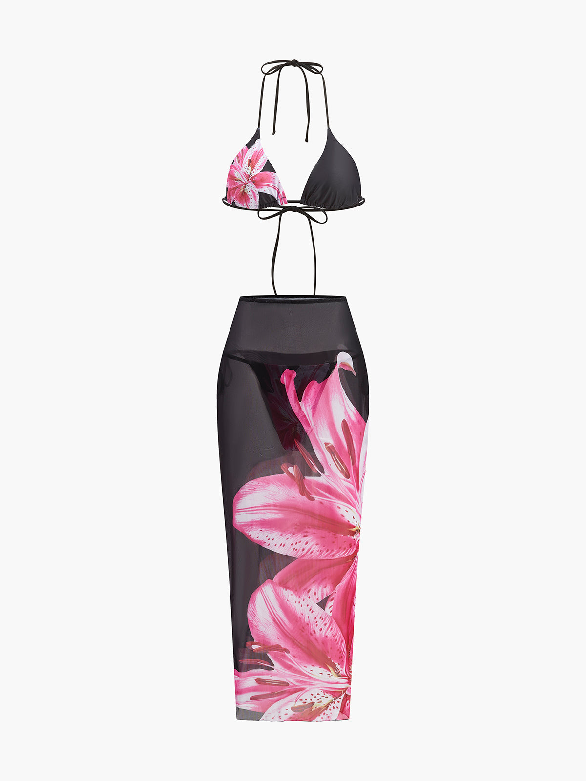 Lumi Women's Floral Swimsuit - back view