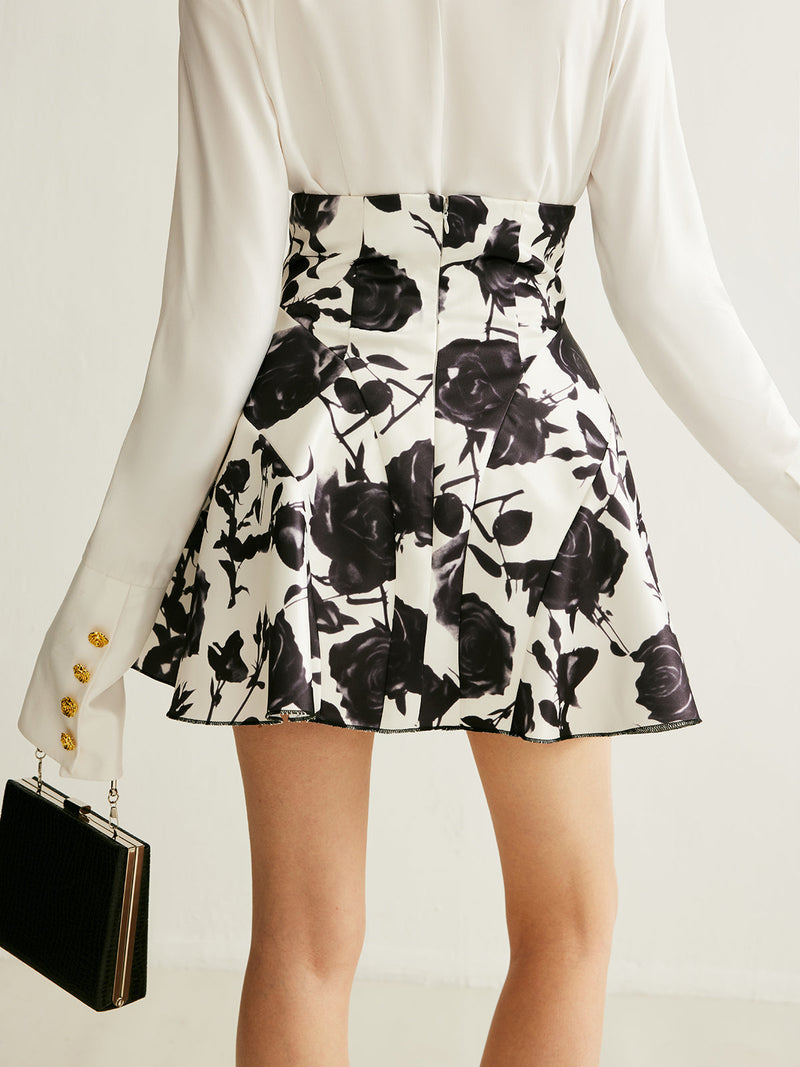 Rowan Women's Floral Skirt - close-up detail