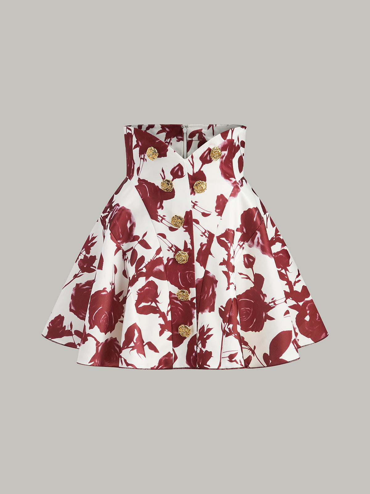Rowan Women's Floral Skirt - flat lay