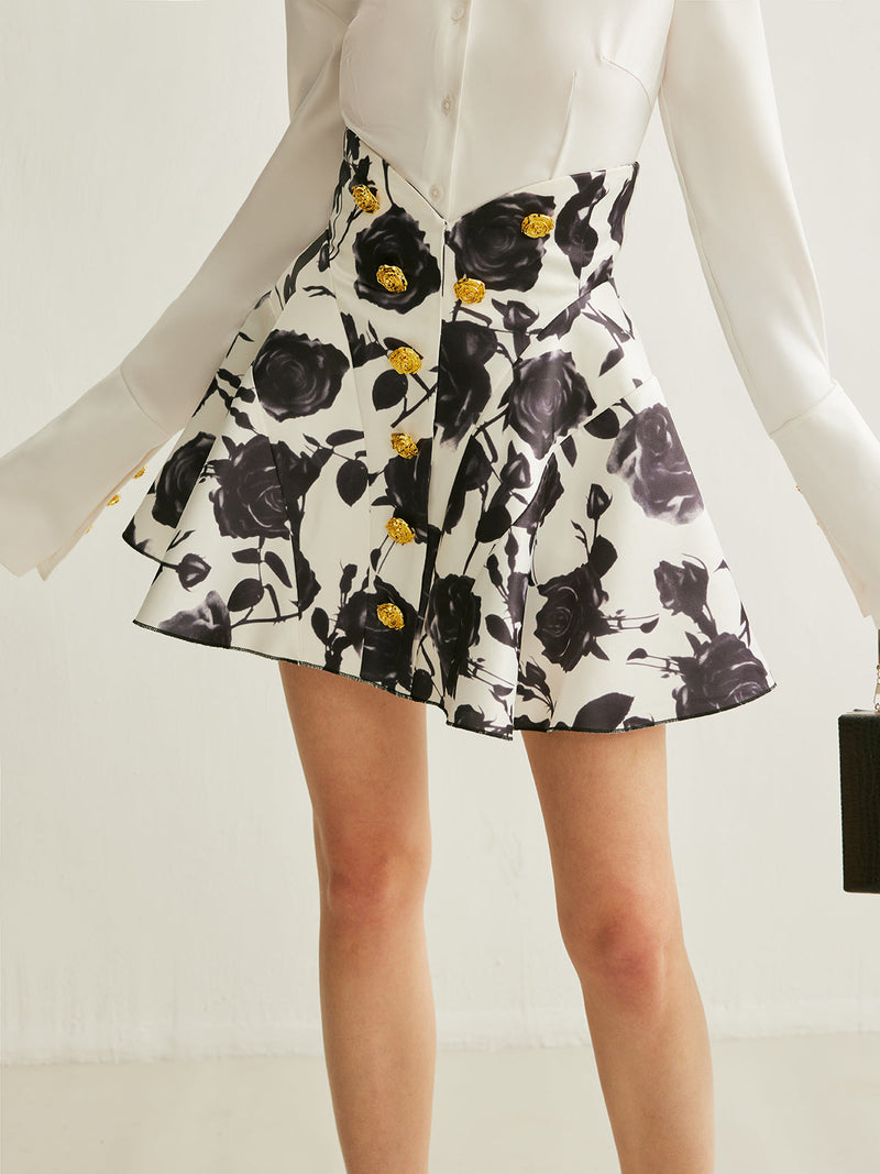 Rowan Women's Floral Skirt - front view
