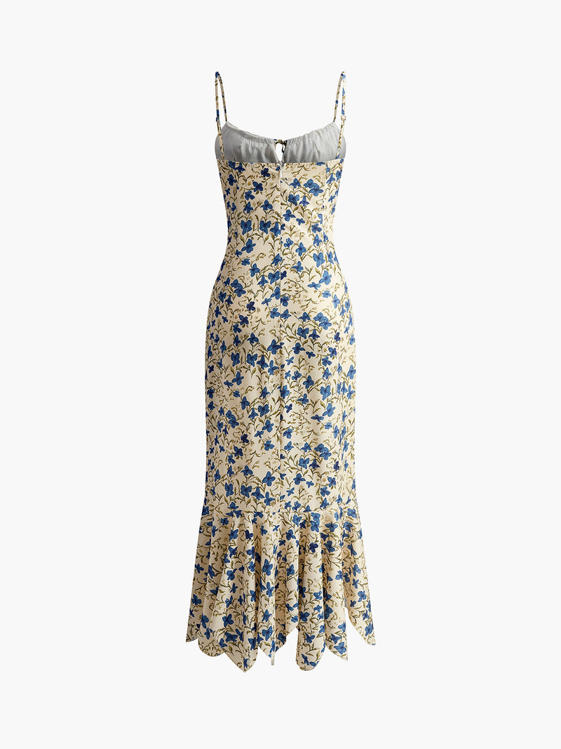 Genevieve Women's Floral Dress - flat lay