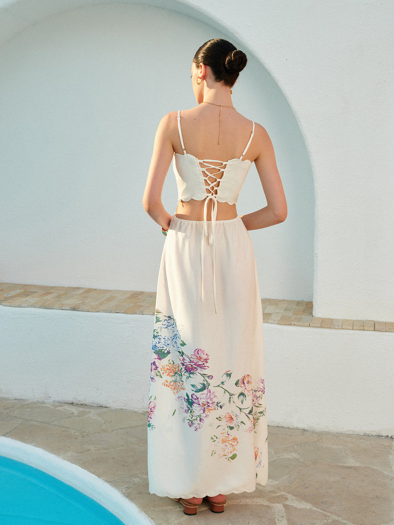 Maren Women's Pleated Dress - close-up detail