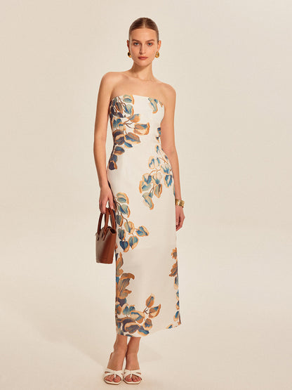 Ivy Women's Floral Dress - fabric and finish detail