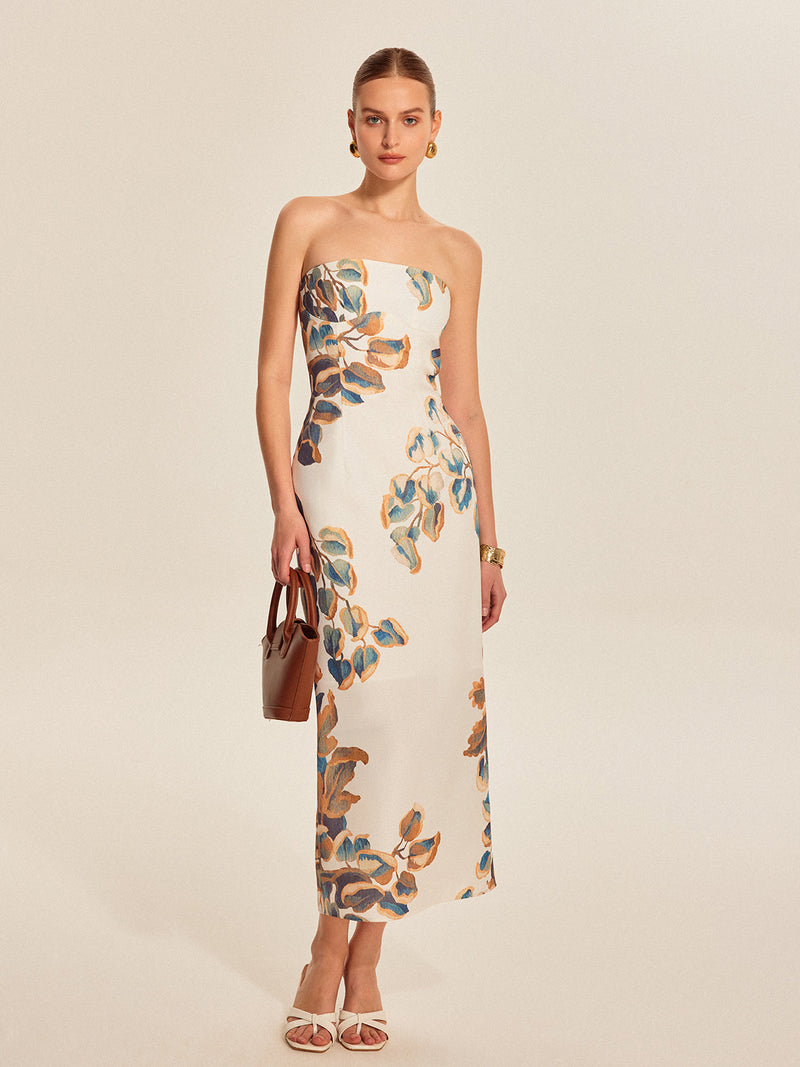Ivy Women's Floral Dress - fabric and finish detail