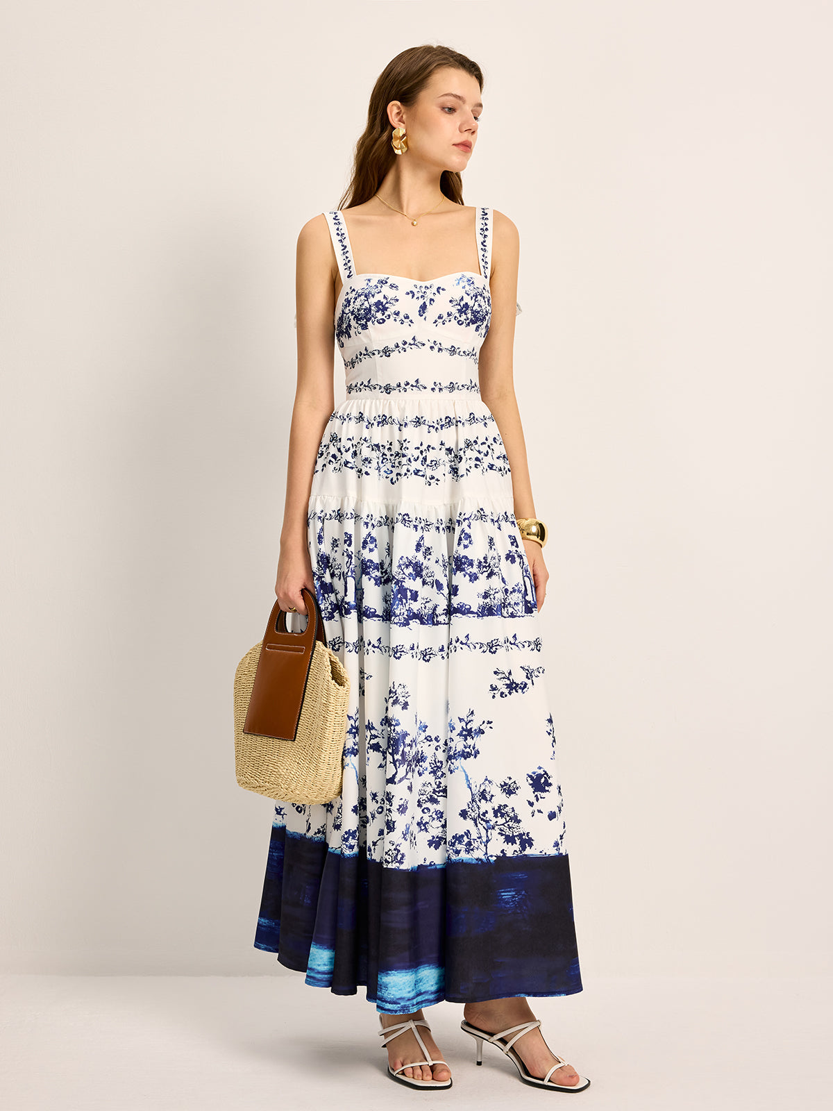 Yara Women's Pleated Dress - front view