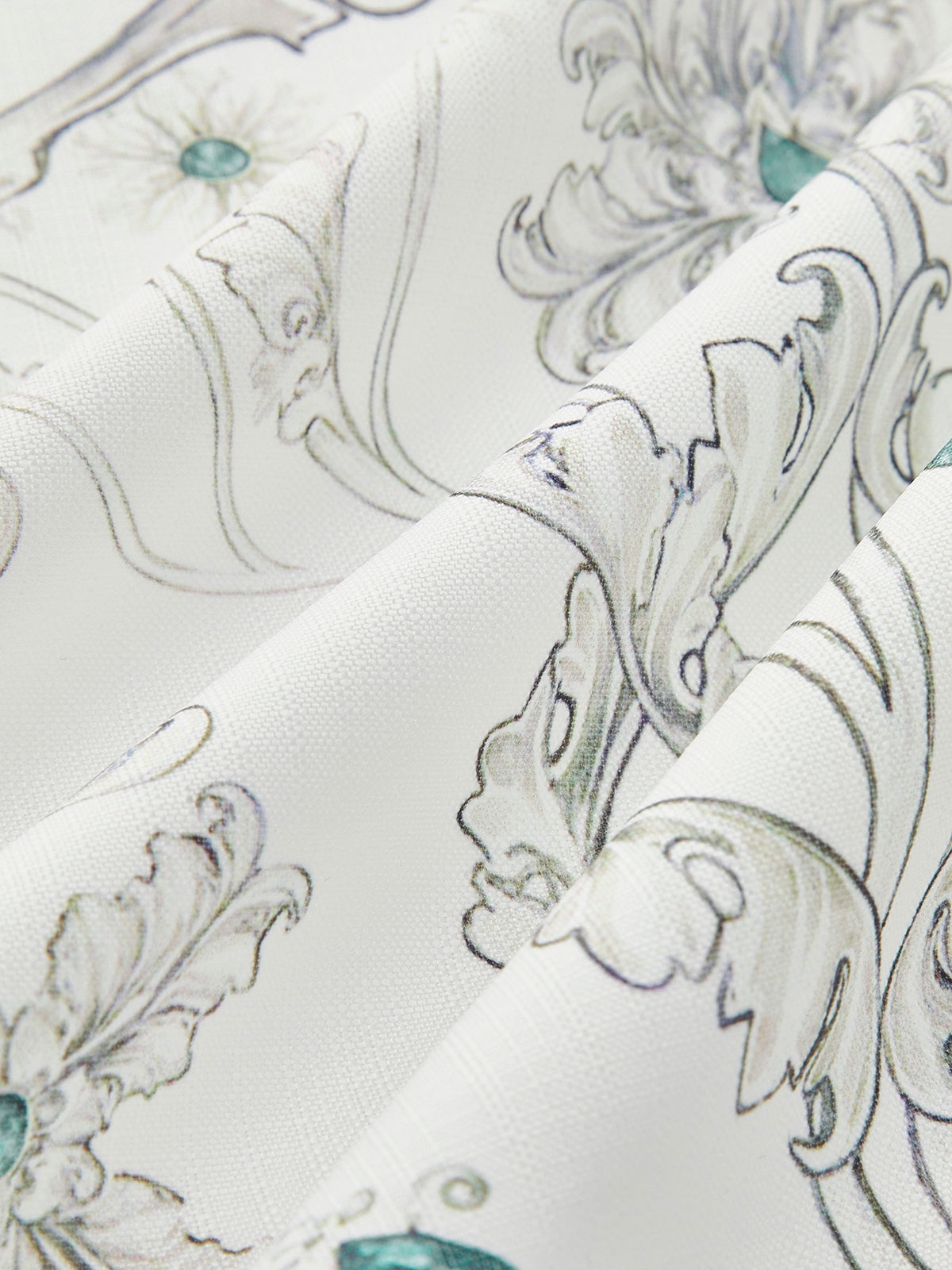 Genevieve Women's Floral Skirt - fabric and finish detail