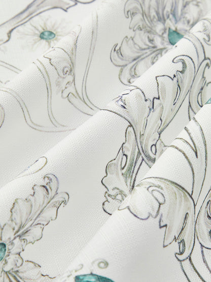 Genevieve Women's Floral Skirt - fabric and finish detail
