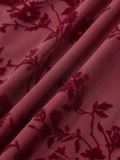 Margot Women's Floral Dress - fabric and finish detail