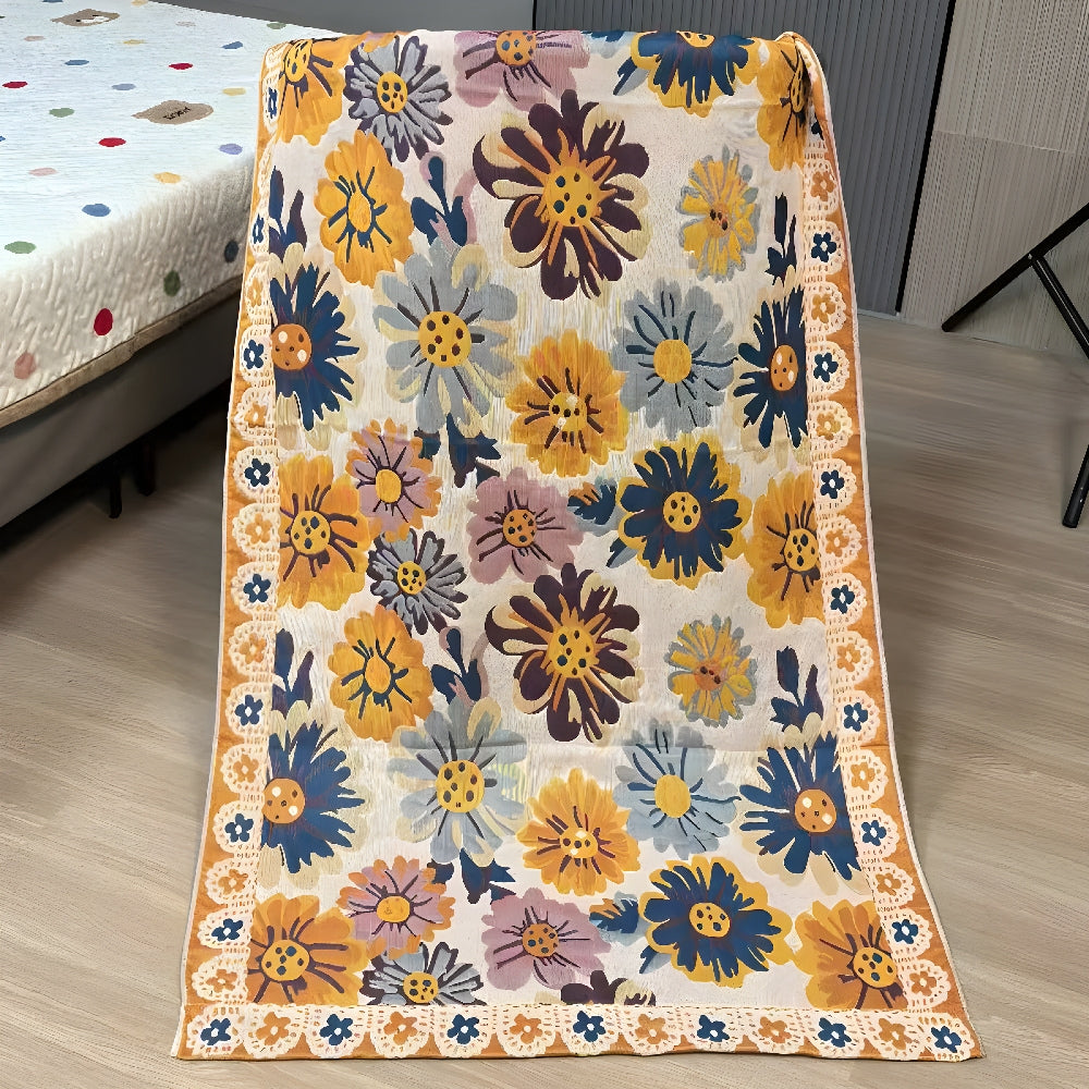 Reversible Cotton Bath Towel | Floral Print