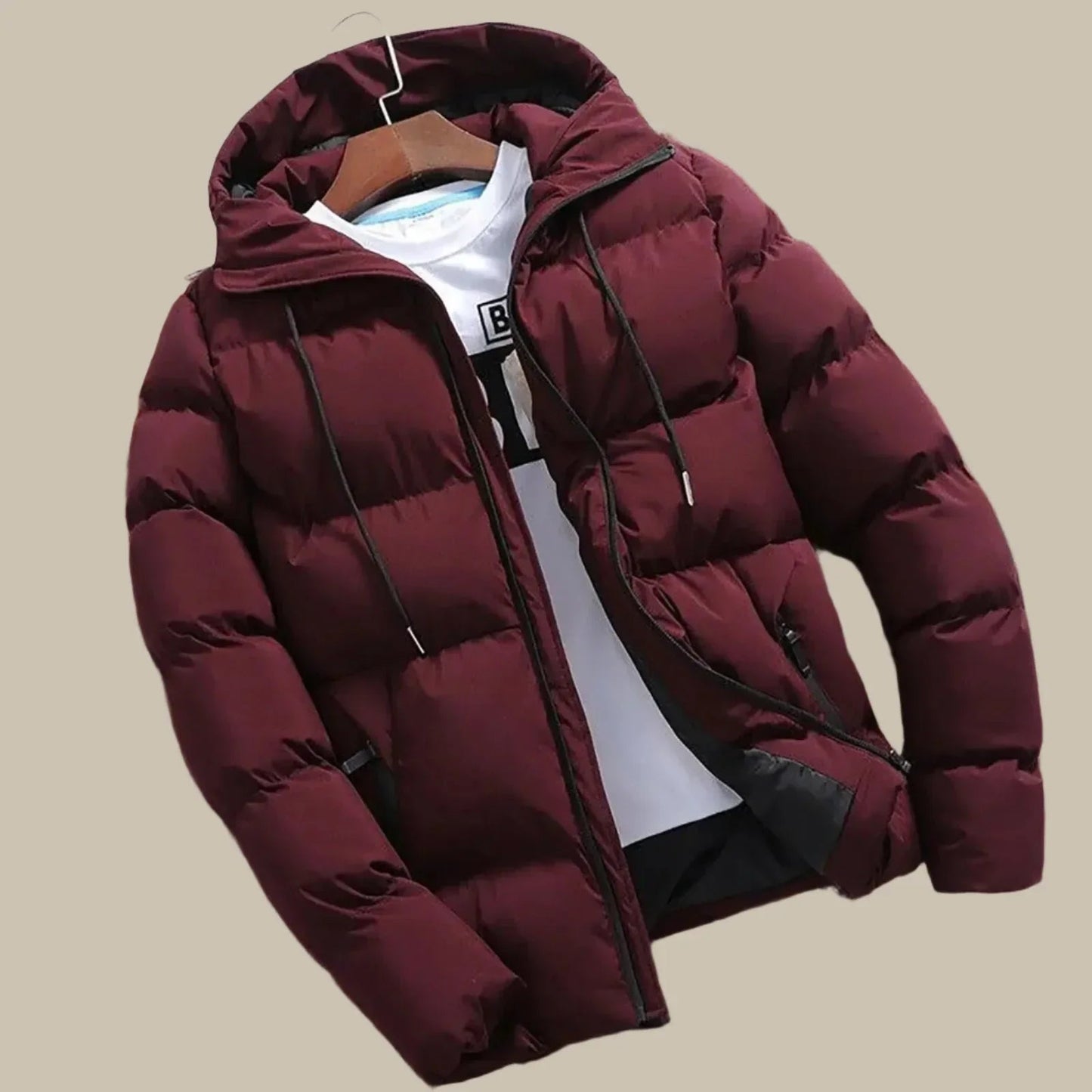 Xavier Men's Puffer Jacket - back view