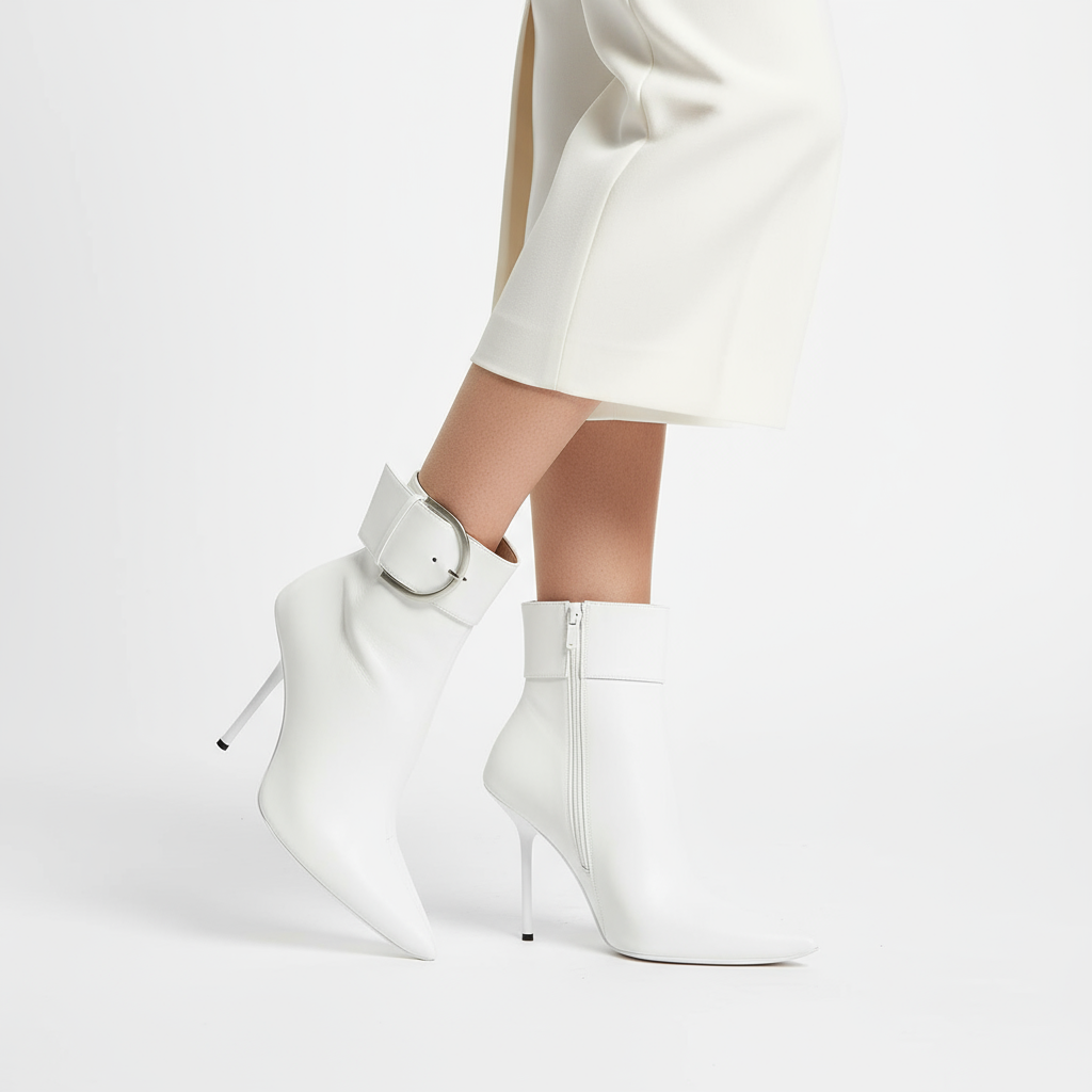 Botines para Mujer Bella | Microfibra, Diseño de Cremallera de Moda