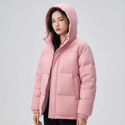 Cleo Women's Black Puffer Jacket | Insulated with Hood, Stylish Winter Jacket