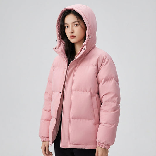 Doudoune noire pour femmes Cleo | Isolée avec capuche, veste d'hiver élégante