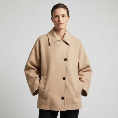 Manteau d'hiver pour femmes Maren | Oversize, boutonnage devant, style chic
