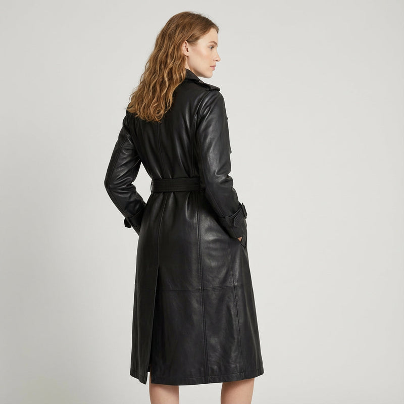 Trench-coat pour femme Marcelline | Double boutonnage, design ceinturé