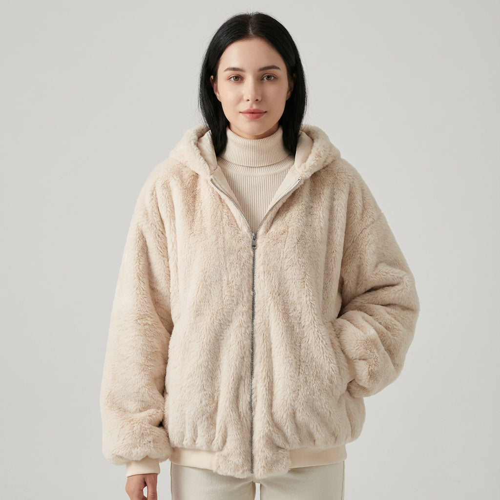 Veste d'hiver réversible pour femmes Marena | Coupe décontractée, essentiel confortable