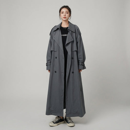 Trench-coat pour femmes Odette | Silhouette oversize, devant croisé