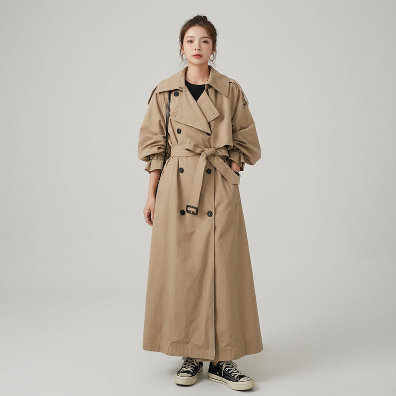 Trench-coat pour femmes Odette | Silhouette oversize, devant croisé