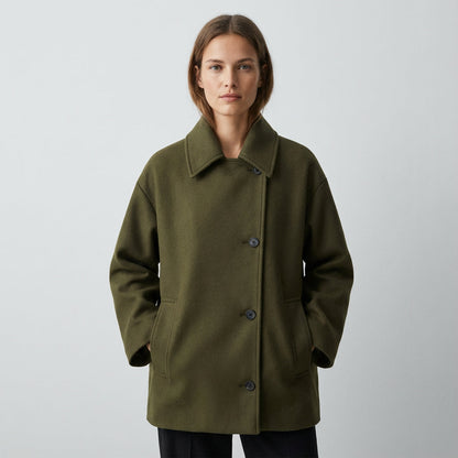 Manteau d'hiver pour femmes Maren | Oversize, boutonnage devant, style chic