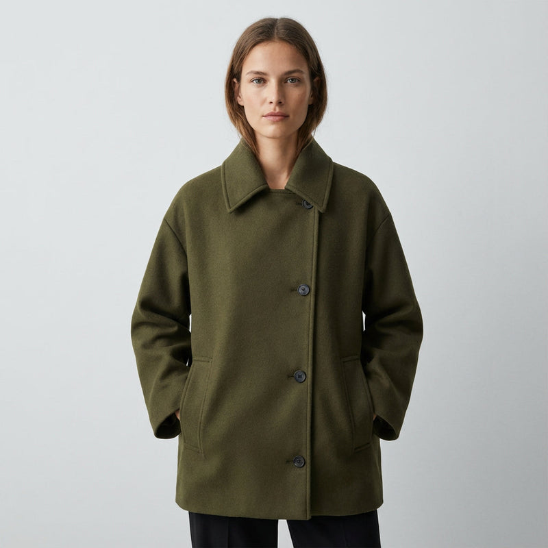 Manteau d'hiver pour femmes Maren | Oversize, boutonnage devant, style chic