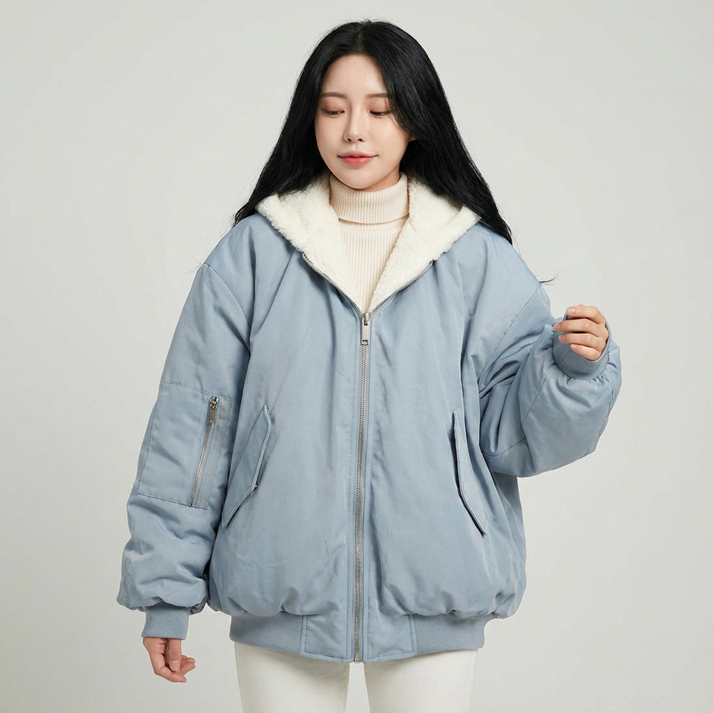 Veste d'hiver réversible pour femmes Marena | Coupe décontractée, essentiel confortable