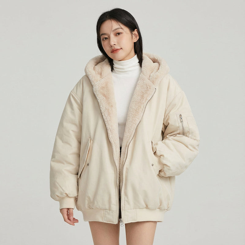 Veste d'hiver réversible pour femmes Marena | Coupe décontractée, essentiel confortable