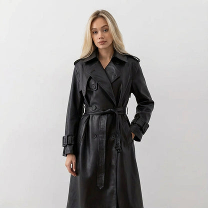 Trench-coat pour femme Marcelline | Double boutonnage, design ceinturé