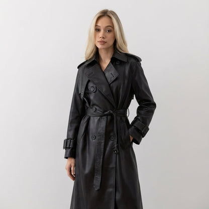 Trench-coat pour femme Marcelline | Double boutonnage, design ceinturé