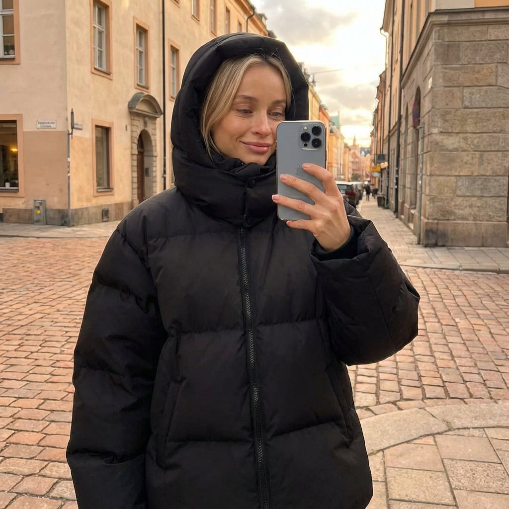 Doudoune noire pour femmes Avalon | Isolation de haute qualité, design moderne