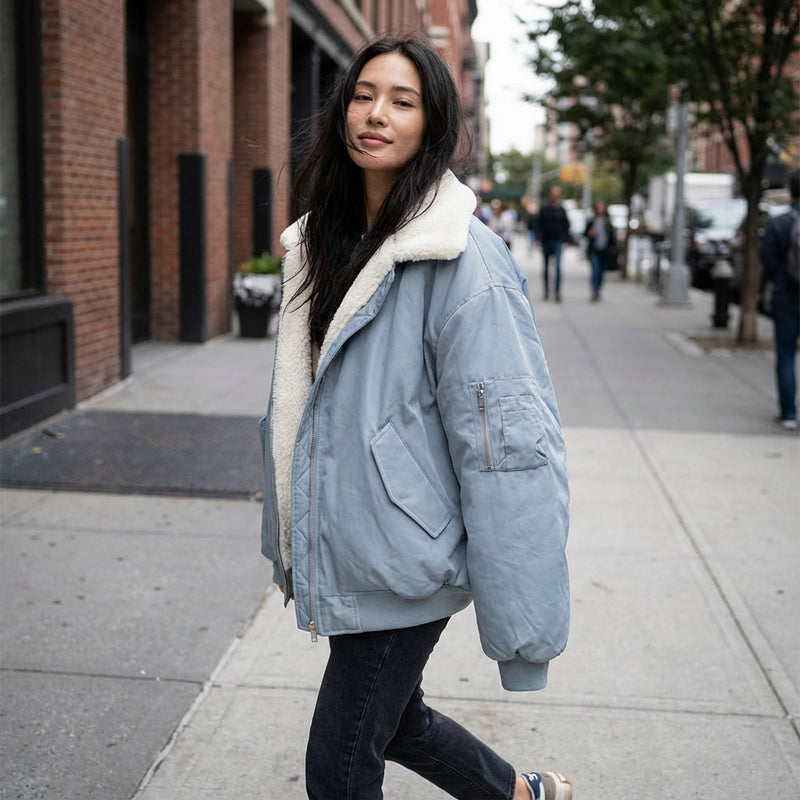 Veste d'hiver réversible pour femmes Marena | Coupe décontractée, essentiel confortable