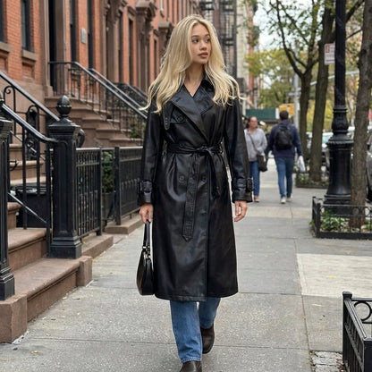 Trench-coat pour femme Marcelline | Double boutonnage, design ceinturé