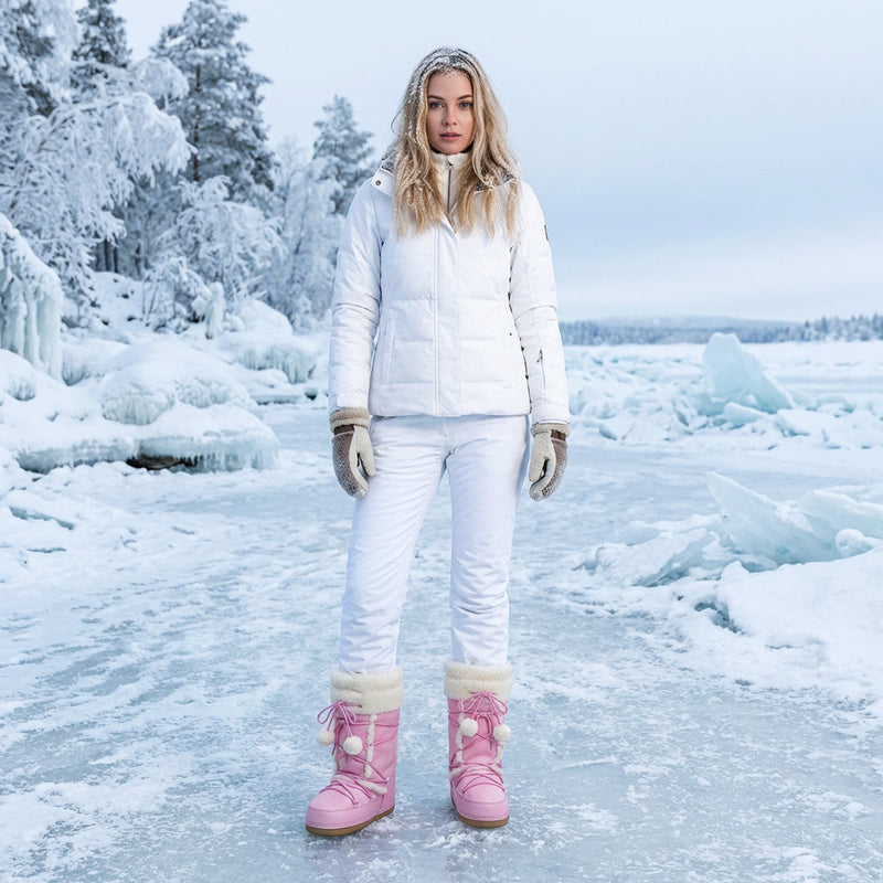 Bottes de neige pour femmes Pinky | Peluche chaude, bottes d'hiver confortables à plateforme