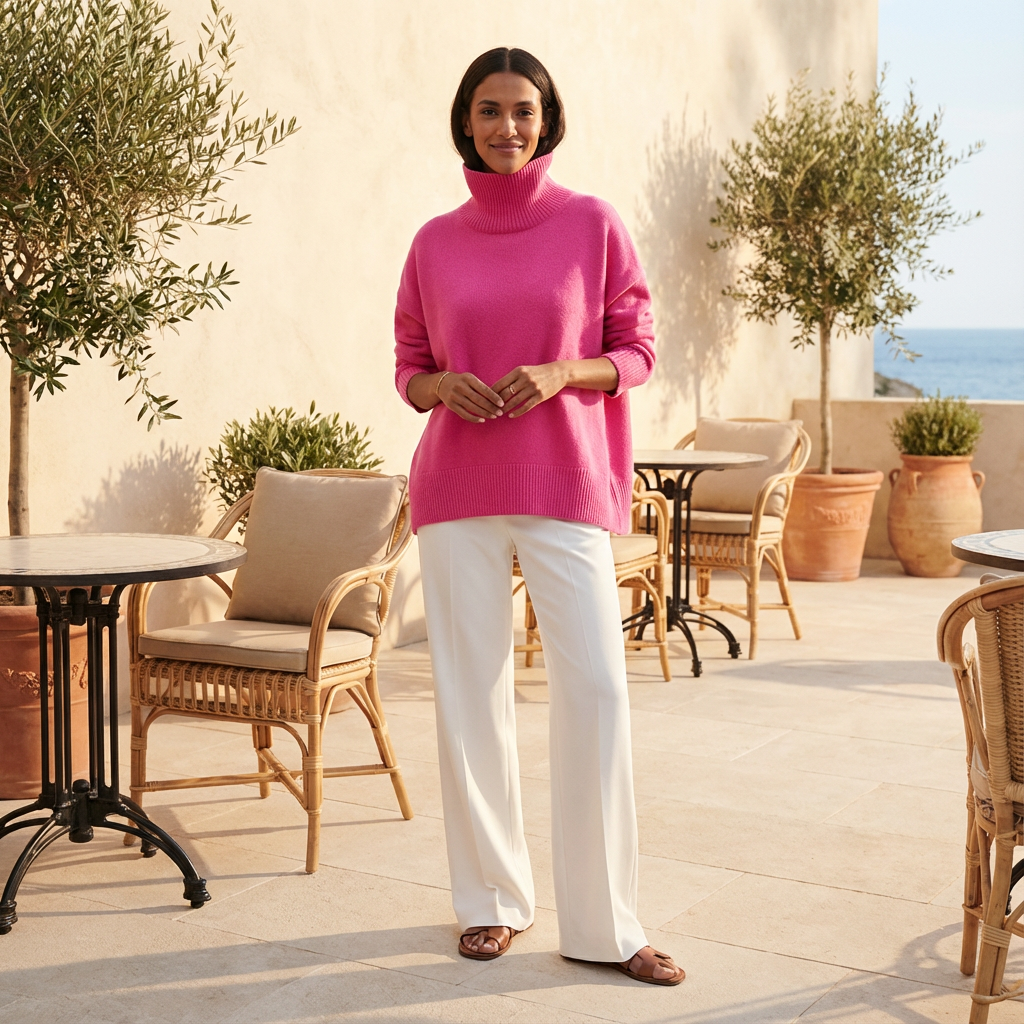 Pull à col roulé pour femmes Avery | Col montant, coupe décontractée