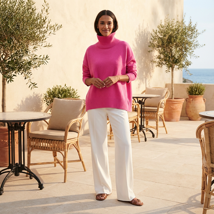 Pull à col roulé pour femmes Avery | Col montant, coupe décontractée