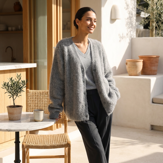 Cárdigan para mujer Seraphine | Textura de punto suave, Con botones al frente