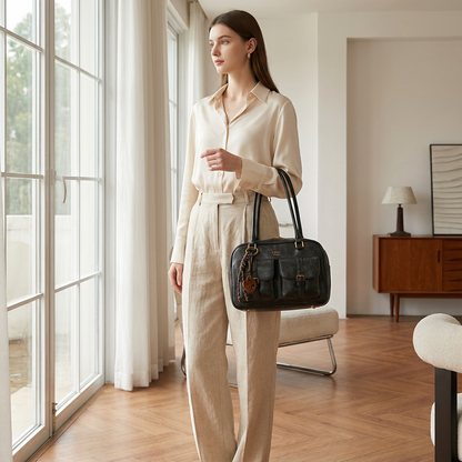 Bolso de hombro para mujer Liora | Forma estructurada, Duales bolsillos frontales