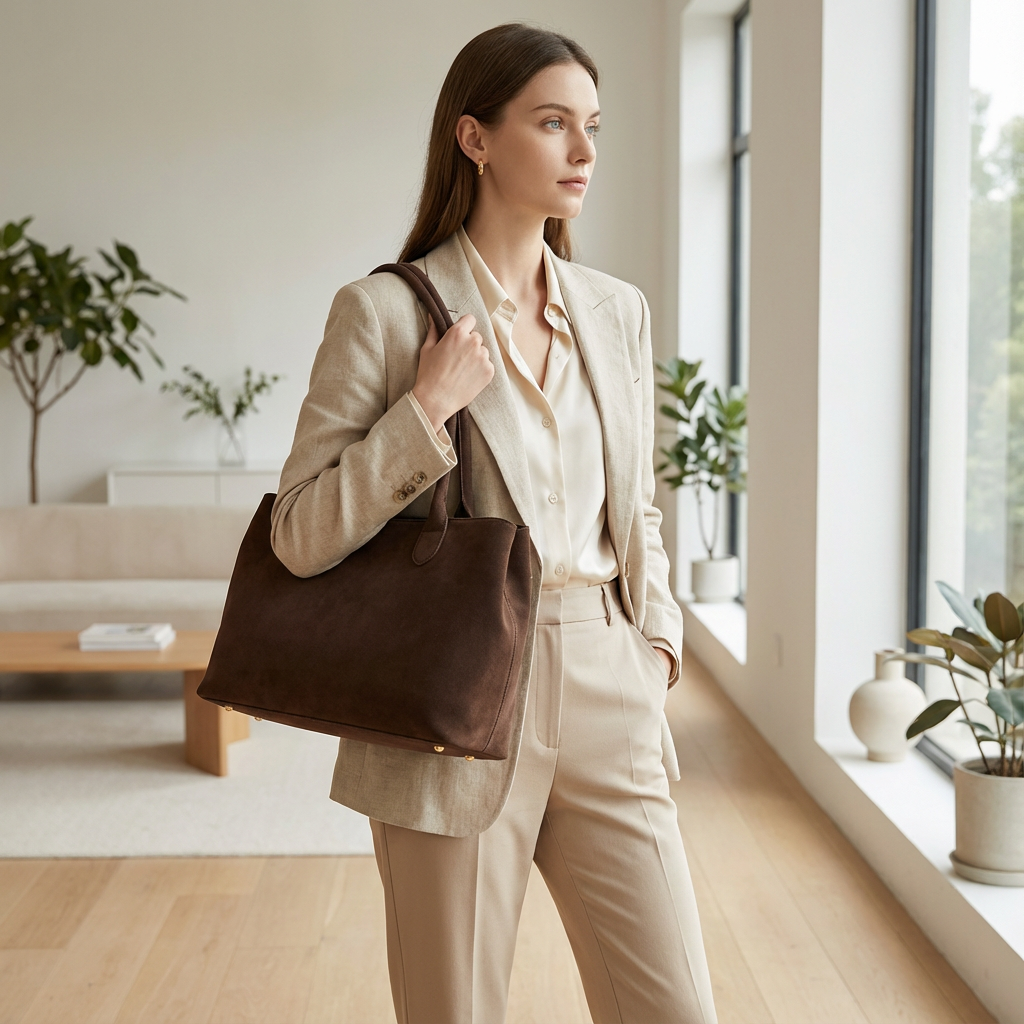 Fourre-tout à épaule pour femmes Aveline | Silhouette structurée, longues anses