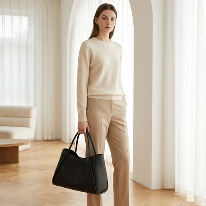 Sac fourre-tout pour femmes Aria | Silhouette structurée, doubles poignées supérieures