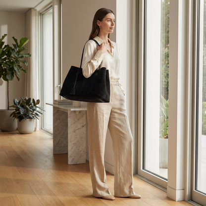 Blaire Women’s Shoulder Tote Bag | Minimalist Silhouette, Long Top Handles