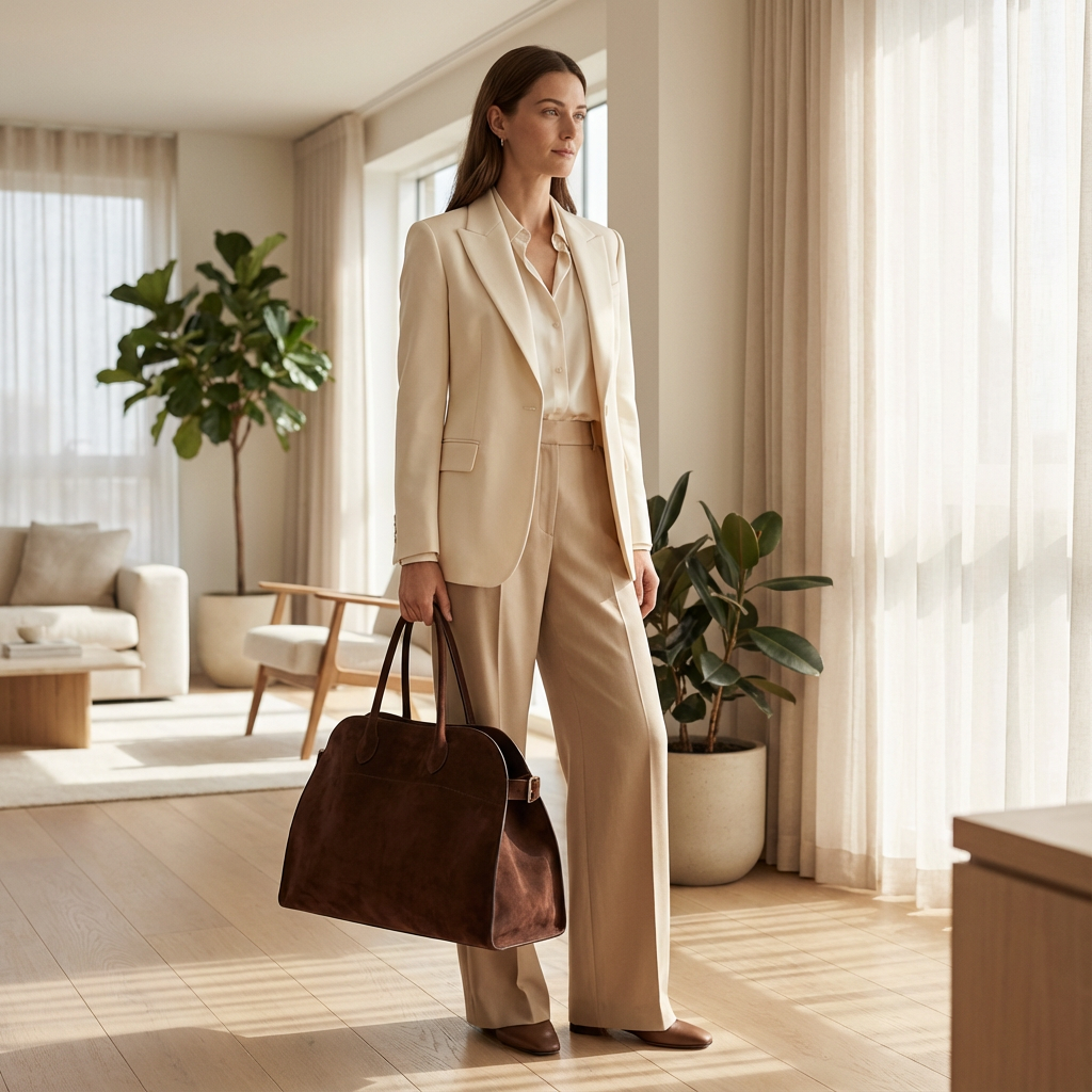 Sac fourre-tout Aveline pour femme | Silhouette structurée, doubles anses supérieures