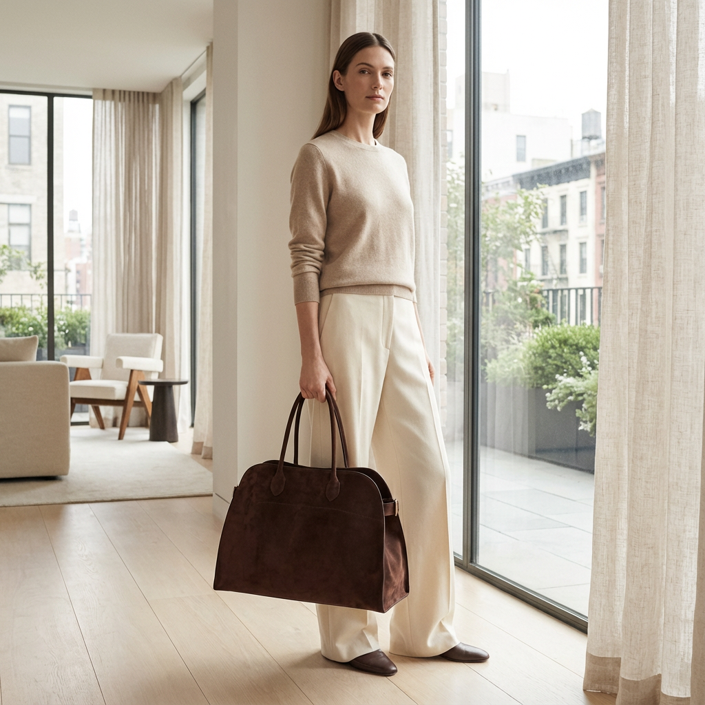 Sac fourre-tout Aveline pour femme | Silhouette structurée, doubles anses supérieures