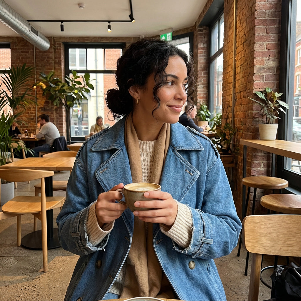 Trench-Coat en Jean Femme Jenera | Coupe Oversize, Double Boutonnage